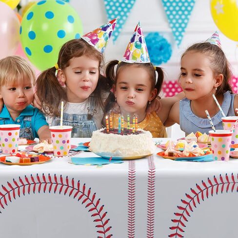 durony 3 Packs Baseball Tablecloth 108 x 54 Inch Plastic Baseball Table Cover Party Tableware for Baseball Theme Birthday Party Supplies in Saudi Arabia