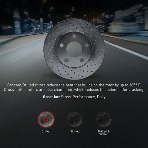 R1 Concepts Front Brakes and Rotors Kit |Front Brake Pads| Brake Rotors and Pads| Ceramic Brake Pads and Rotors |Hardware Kit |fits 2017-2020 Hyundai Elantra in Saudi Arabia