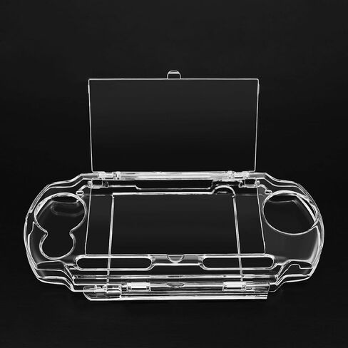حافظة صلبة شفافة من TNP لجهاز PSP 3000 - حافظة صلبة شفافة واقية لجهاز Sony PSP 3000 / PSP 2000، حافظة صلبة شفافة بغطاء كامل لجهاز PSP 3000، حافظة حماية سهلة التركيب مع شاشة واضحة in Saudi Arabia