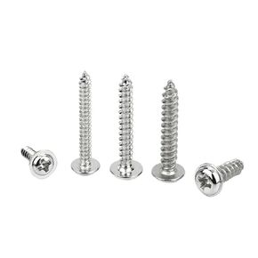 20/100 قطعة 304 من الفولاذ المقاوم للصدأ متقاطعة برأس غسالة مستدير مسامير ذاتية التنصت على الرأس M1.4-M5 (5 مم، M3 50 قطعة) in Kuwait