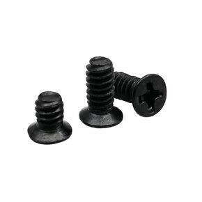 100 قطعة من علبة الكمبيوتر 2.5 بوصة 3.5 بوصة براغي تركيب صينية القرص الصلب مسامير غاطسة متقاطعة (أسود، 6-32 × 8 مم) in Kuwait