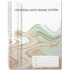 دفتر الملاحظات كورنيل، نظام تدوين الملاحظات العالمي، 8 × 11 بوصة، 124 صفحة، 62 ورقة مرقمة، غطاء مطبوع ملون بأكمام واقية شفافة، الصفحة الأولى بجيب مزدوج، مسطرة بلاستيكية قابلة للإزالة in Kuwait