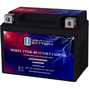 بطارية بديلة من مايتي ماكس YTX4L-BS SLA متوافقة مع الدراجة النارية KTM 520 450 350 300 SX-F FE EXC-F in Kuwait