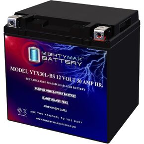 بطارية بديلة Mighty Max YTX30L-BS 12V 30AH متوافقة مع Yuasa YIX30L ETX30L in Kuwait
