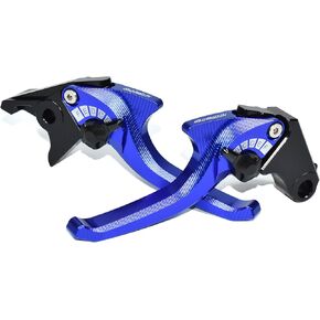2 Fingers Short Brake Clutch Lever Set Compatible with CFMOTO 450SS 450NK 450SR 450SRS 450CL-C, CNC Aluminum Alloy Made (Red) in Saudi Arabia
