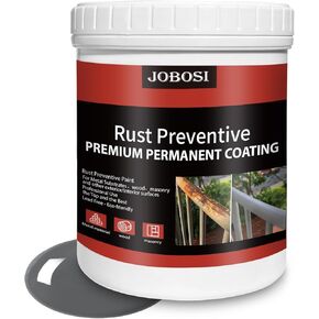 2 في 1 محول الصدأ وطلاء معدني، طلاء مضاد للصدأ للمعادن، طلاء مضاد للصدأ لطلاء الصدأ، طلاء داخلي/خارجي غير لامع قائم على الماء، الأسوار، الأثاث وطلاء مقاوم للصدأ سريع الجفاف، 32 أونصة سائلة بيضاء in Kuwait