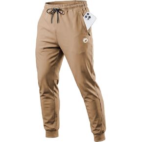 CANGHPGIN سروال رياضي رجالي مع جيوب بسحاب خفيف الوزن للجيم بنطلون رياضي رجالي قابل للتمدد للتمرين سروال الركض in Kuwait