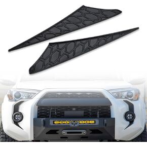 قطعتان من أغطية شارات الضباب الأمامية المتوافقة مع ملحقات 2014-2024 T'0yota 4Runner من البلاستيك ABS وأغطية الشواية الأمامية البلاستيكية ملصقات ديكور لضوء الضباب 4Runner in Kuwait