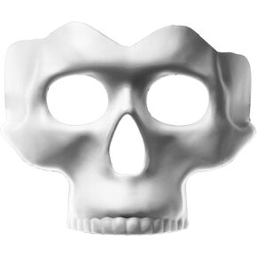 Halloween Skull Full Face Mask Masquerade Day of The Dead - White in Kuwait
