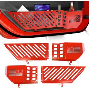 UNI-SHINE 2-Pack Metal Front Door Storage Box Fit for Jeep Wrangler JL JLU & 4xe 2018–2025, Fit for Gladiator JT 2020–2025, Door Pockets Organizer for Jeep Wrangler Sport Accessories in Kuwait