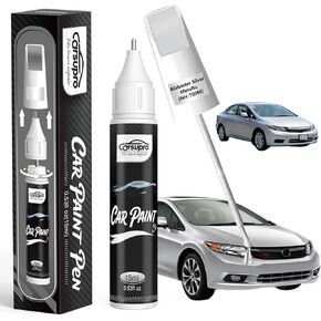 White Orchid Pearl (NH-788P) لقلم طلاء Honda Touch Up، مزيل خدوش السيارة 2 في 1 مع طرف قلم وفرشاة، تطابق دقيق للألوان لإصلاح خدوش طلاء السيارة، إصلاح الرقائق والشقوق بسرعة وسهولة in Kuwait