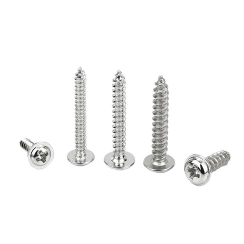 20/100 قطعة 304 من الفولاذ المقاوم للصدأ متقاطعة برأس غسالة مستدير مسامير ذاتية التنصت على الرأس M1.4-M5 (5 مم، M3 50 قطعة) in Kuwait