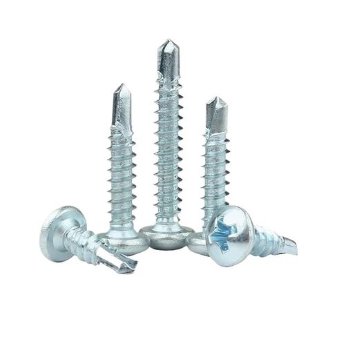 5/20 قطعة من الفولاذ المقاوم للصدأ/الفولاذ الكربوني مسامير متقاطعة ذاتية الحفر من الخشب مسامير التنصت على الرأس M3.5~M6.3(32 مم، M4.8(10 قطعة)) in Kuwait