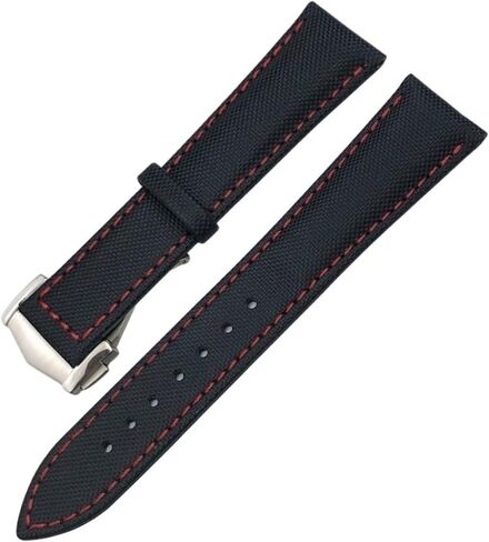 TOPBD 19mm 20mm 21mm 22mm High Density Nylon Watchband For Omega Planet Ocean Seamaster 300 Speedmaster Fabric Leather Canvas Watch Strap in Saudi Arabia