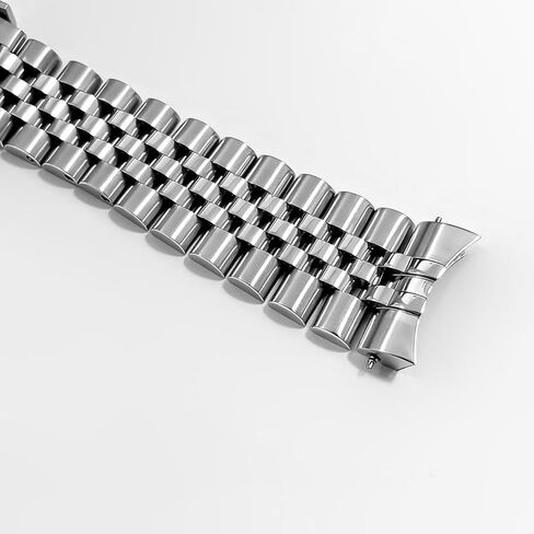 Jubilee Watch Band Replacement For Rolex Datejust 16013 16233 16234 Submariner Gmt Glossy steel color 20mm in Saudi Arabia
