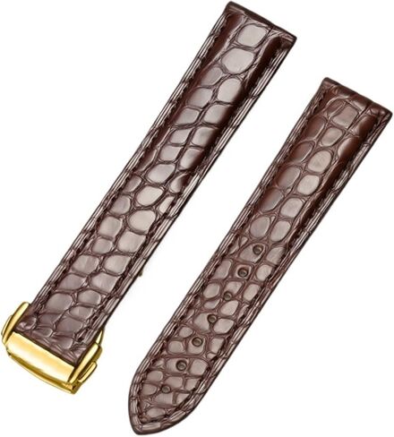 KLVN Genuine Leather Band Alligator For Omega Seamaster Speedmaster 300,300M,600,007 Watch Strap 18mm To 24mm Crocodile Leather Strap For Men's And Women's in Saudi Arabia