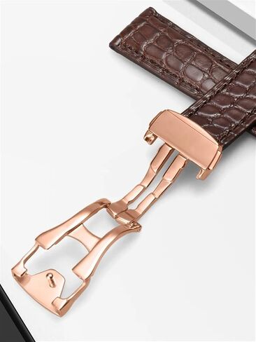 KLVN Genuine Leather Band Alligator For Omega Seamaster Speedmaster 300,300M,600,007 Watch Strap 18mm To 24mm Crocodile Leather Strap For Men's And Women's in Saudi Arabia