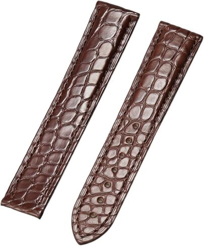 KLVN Genuine Leather Band Alligator For Omega Seamaster Speedmaster 300,300M,600,007 Watch Strap 18mm To 24mm Crocodile Leather Strap For Men's And Women's in Saudi Arabia