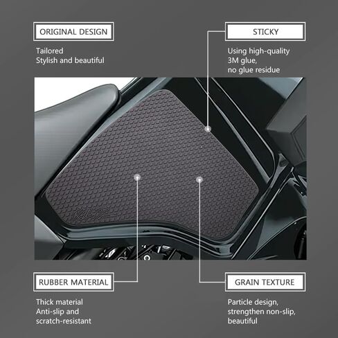For Kawasaki KLR 650 KLR650 2025 2026 Motorcycle Accessories Side Fuel Tank pad Tank Pads Protector Stickers Decal Gas Knee Grip Traction Pad Tankpad in Saudi Arabia
