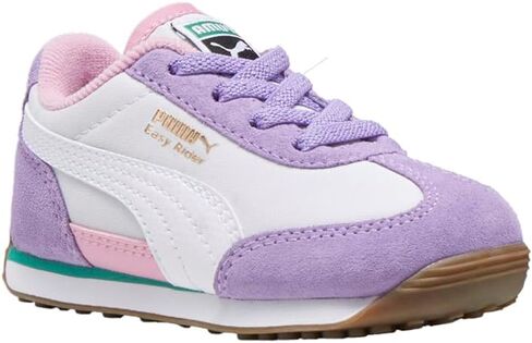 PUMA Toddler Girls Easy Rider Lace Up Sneakers Shoes Casual - Purple in Saudi Arabia