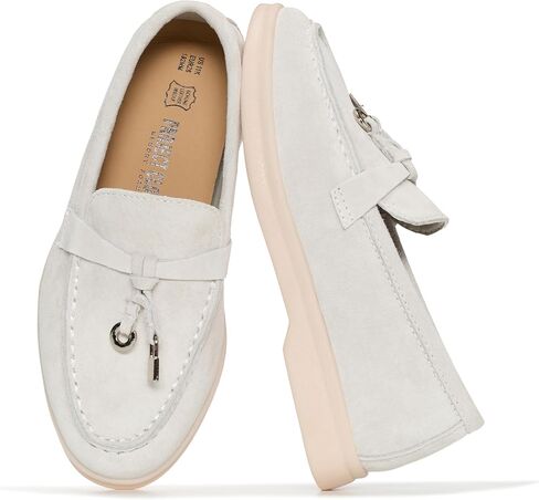 Project Cloud 100% Genuine Leather Girls Shoes - Lightweight & Slip Resistant Girls Dress Shoes - Memory Foam Insole Kids Shoes Loafers (Little Iris) in Kuwait