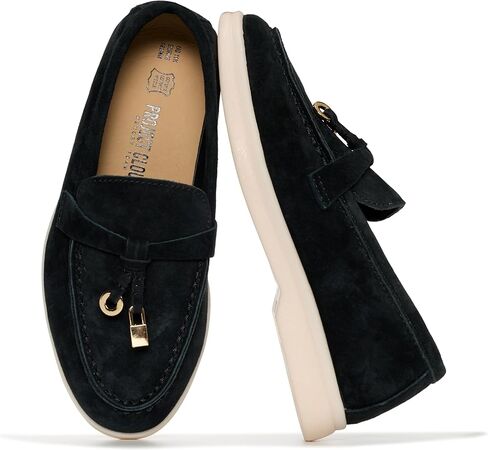 أحذية Project Cloud للفتيات مصنوعة من الجلد الطبيعي بنسبة 100% - أحذية رسمية للفتيات خفيفة الوزن ومقاومة للانزلاق - نعل داخلي من الإسفنج الذكي أحذية بدون كعب للأطفال (Little Iris) in Saudi Arabia