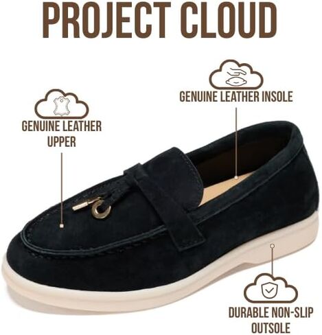 أحذية Project Cloud للفتيات مصنوعة من الجلد الطبيعي بنسبة 100% - أحذية رسمية للفتيات خفيفة الوزن ومقاومة للانزلاق - نعل داخلي من الإسفنج الذكي أحذية بدون كعب للأطفال (Little Iris) in Kuwait