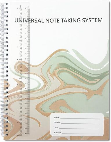 دفتر الملاحظات كورنيل، نظام تدوين الملاحظات العالمي، 8 × 11 بوصة، 124 صفحة، 62 ورقة مرقمة، غطاء مطبوع ملون بأكمام واقية شفافة، الصفحة الأولى بجيب مزدوج، مسطرة بلاستيكية قابلة للإزالة in Kuwait