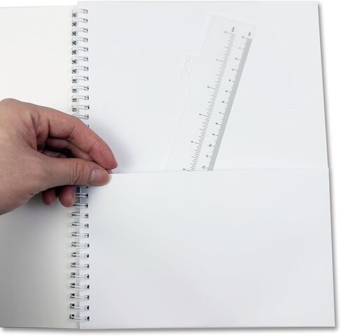 دفتر الملاحظات كورنيل، نظام تدوين الملاحظات العالمي، 8 × 11 بوصة، 124 صفحة، 62 ورقة مرقمة، غطاء مطبوع ملون بأكمام واقية شفافة، الصفحة الأولى بجيب مزدوج، مسطرة بلاستيكية قابلة للإزالة in Kuwait