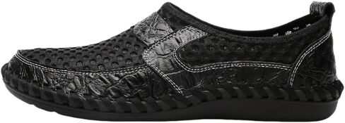 Men's Mesh Sandals Slip-On Shoes with Stitching Details for Outdoor Walking Driving, Spring and Summer Men's Breathable Shoes in Saudi Arabia
