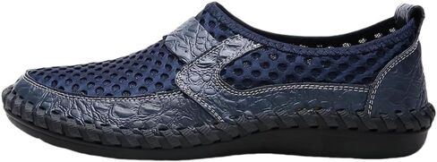 Men's Mesh Sandals Slip-On Shoes with Stitching Details for Outdoor Walking Driving, Spring and Summer Men's Breathable Shoes in Saudi Arabia