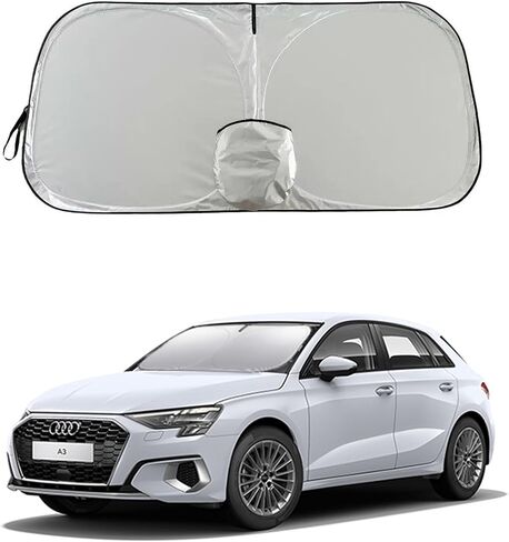 غطاء شمسي للزجاج الأمامي من Audi A3 A4 A5، حاجب شمسي للنافذة الأمامية قابل للطي مناسب حسب الطلب، غطاء داخلي للحماية من الأشعة فوق البنفسجية والحرارة، يناسب موديلات 1995-2024 in Kuwait