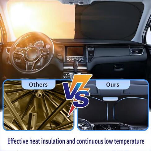 غطاء شمسي للزجاج الأمامي من Audi A3 A4 A5، حاجب شمسي للنافذة الأمامية قابل للطي مناسب حسب الطلب، غطاء داخلي للحماية من الأشعة فوق البنفسجية والحرارة، يناسب موديلات 1995-2024 in Kuwait