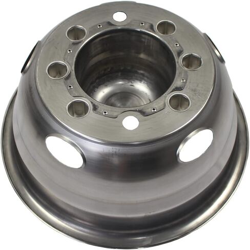 JESONN 17 بوصة 8 العروات 5 فتحات يدوية لمحاكاة عجلة الفولاذ المقاوم للصدأ لشاحنة 2011-2021 Chevy GMC 3500 ذات العجلات المزدوجة in Kuwait