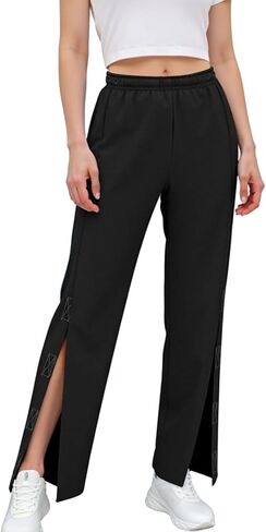 Tear Away Pant for Women Side Split Easy Full Open Sweatpants Loose Fit Casual Post Surgery Adaptive Clothing with Pockets in Saudi Arabia
