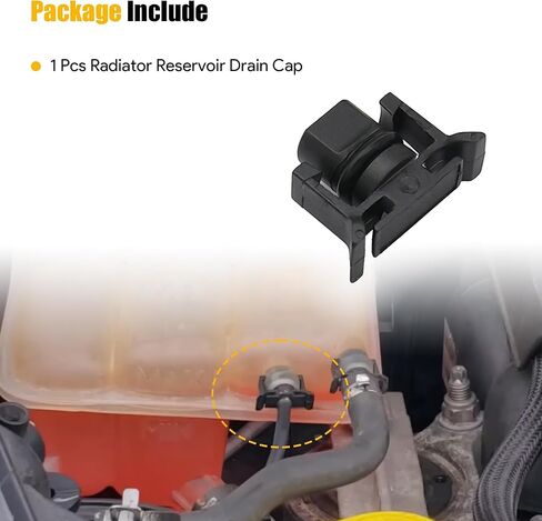 Radiator Cap Fit for Ford Focus 2012-2018 for Transit Connect 2014-2016 for Fiesta 2014-2019 Replaces# AV6Z-8K103-A Radiator Coolant Reservoir Lower Drain Plug Cap in Kuwait