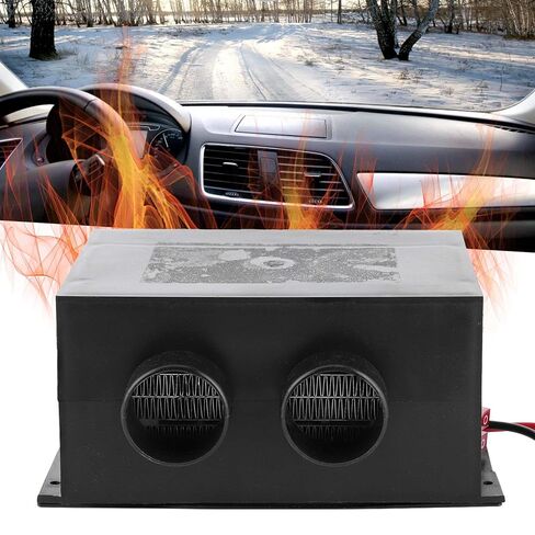 2 Hole Car Heater, Derv Heater 12V 600W, Noiseless Portable Heaters for Car Vehicle Heating, Windshield Defrosting in Saudi Arabia