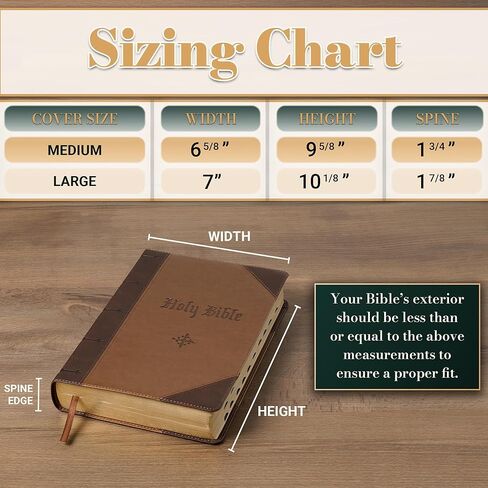 هدايا الفن المسيحي غطاء الكتاب المقدس الملهم من الجلد النباتي الفاخر للنساء: كل شيء جميل آية الكتاب المقدس المشجعة، حقيبة سهلة الحمل بسحاب، حلقات القلم، جيوب، وردي وبني، متوسط in Kuwait