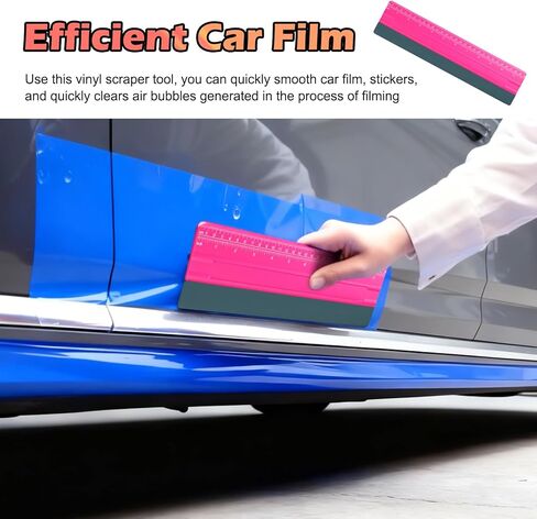 2-in-1 Vinyl Squeegee Tool with Ruler,Soft Felt Squeegee for Vinyl as Wallpaper Smoothing Tool,Vinyls Wrap Squeegees Wallpaper Tools for Car Window Tint,PPF Application in Saudi Arabia
