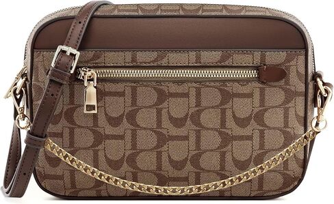 Crossbody Bags for Women PU Leather Purses for Women Trendy Women's Shoulder Handbags with Chain Strap in Saudi Arabia