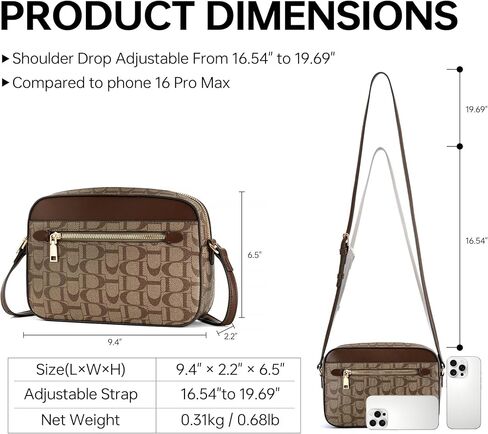 Crossbody Bags for Women PU Leather Purses for Women Trendy Women's Shoulder Handbags with Chain Strap in Saudi Arabia