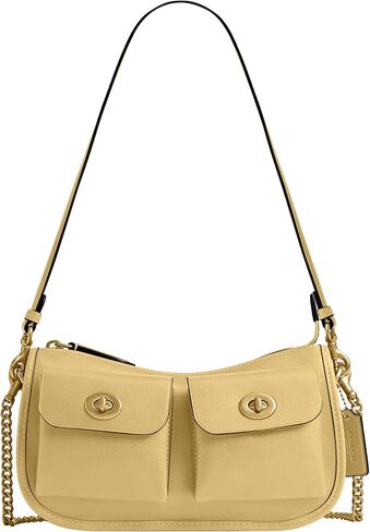COACH The Originals Natural Grain Leather Twin Turnlock Waverly Bag in Saudi Arabia