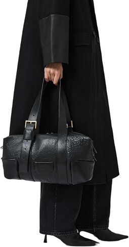 حقيبة AllSaints Ares Grain Shldr W493XD سوداء مقاس واحد in Saudi Arabia