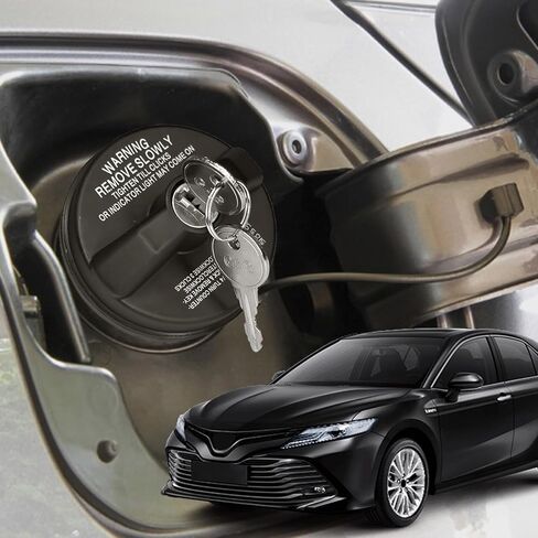 قفل غطاء الغاز، يستبدل OEM # #10504 77300-47020، غطاء خزان الوقود البلاستيكي مع مفاتيح لـ 4Runner Tacoma Tundra Acura Honda CRV Infiniti Mazda Nissan Buick Cadillac GMC (قطعة واحدة) in Kuwait