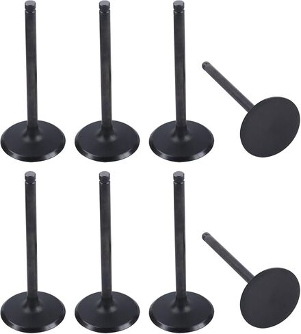 مجموعة صمامات السحب وصمامات العادم 16 قطعة متوافقة مع شيفروليه سيلفرادو جي إم سي كانيون هامر H3 ايسوزو GM V8 4.8L 5.3L 6.0L 2004-2014 استبدال 12550457 12550458 12563063 12563064 12555906 in Kuwait