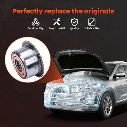 24350-2GGB0 CVVT Assembly Intake for Sonata 2016-2019, Tucson 2019-2021, G70 2019-2022, Sorento 2016-2019, Stinger 2018-2019 2.0L 2.4L, Camshaft Adjuster, 243502GGB0 in Kuwait