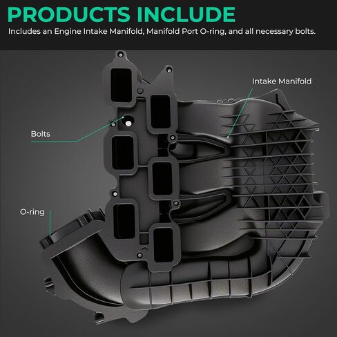 Engine Intake Manifold With Gasket Compatible with Chrysler 200 2.4L 3.6L Jeep Cherokee 2.0L 2.4L 3.2L Ram ProMaster 1500 2500 3500 3.0L 3.6L Replacement For 68240667AA 68240667AB 68240667AC in Saudi Arabia