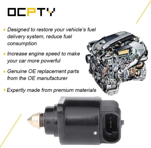 OCPTY 2H1035 17112898 New Idle Air Control Valve fit for 1993-1996 for Buick | 1993-1997 for Chevrolet | 1994-1997 for GMC | 1996-1997 for Isuzu | 1993-1996 for Oldsmobile | 1995-1997 for Pontiac in Saudi Arabia