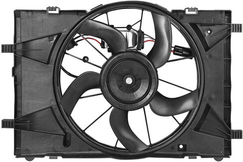 Cooling Fan Assembly Compatible with 2010-2011 for Mercury for Milan 2.5L 2011-2012 for Lincoln for MKZ 2.5L, Black Radiator Fan Direct Fit Replacement for Engine Cooling Fan in Saudi Arabia