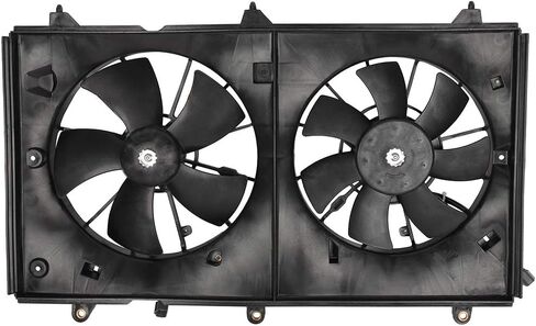 Radiator Cooling Fan Assembly Compatible with 2003 2004 2005 2006 2007 for Honda for Accord 2.4L, Black Radiator Fan Direct Fit Replacement for Engine Cooling Fan in Saudi Arabia